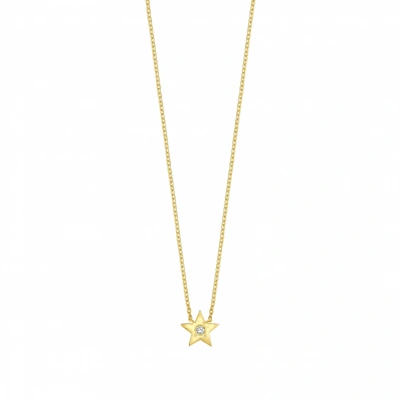 Yıldız Mineli Pırlanta Kolye