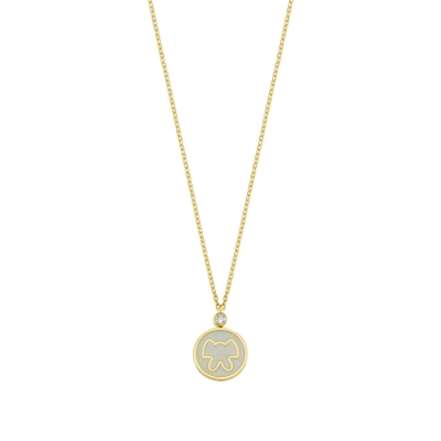 Sedef Mineli Fiyonk Pırlanta Kolye