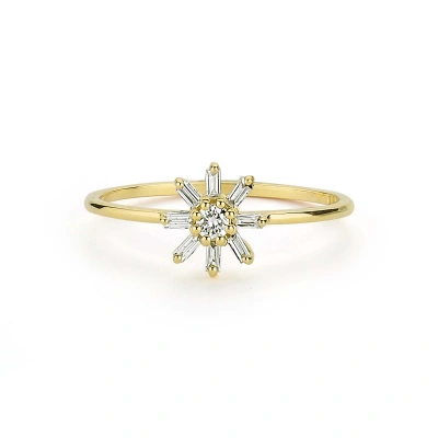 Papatya Baget Altın Yüzük