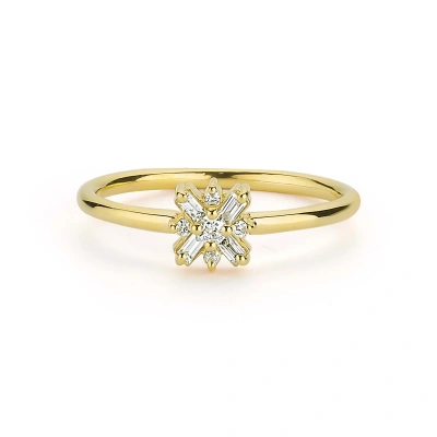 Baget Taşlı Kartanesi Altın Yüzük