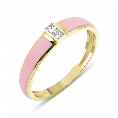 Yazın Neşesi Mineli Prenses Taşlı Altın Yüzük