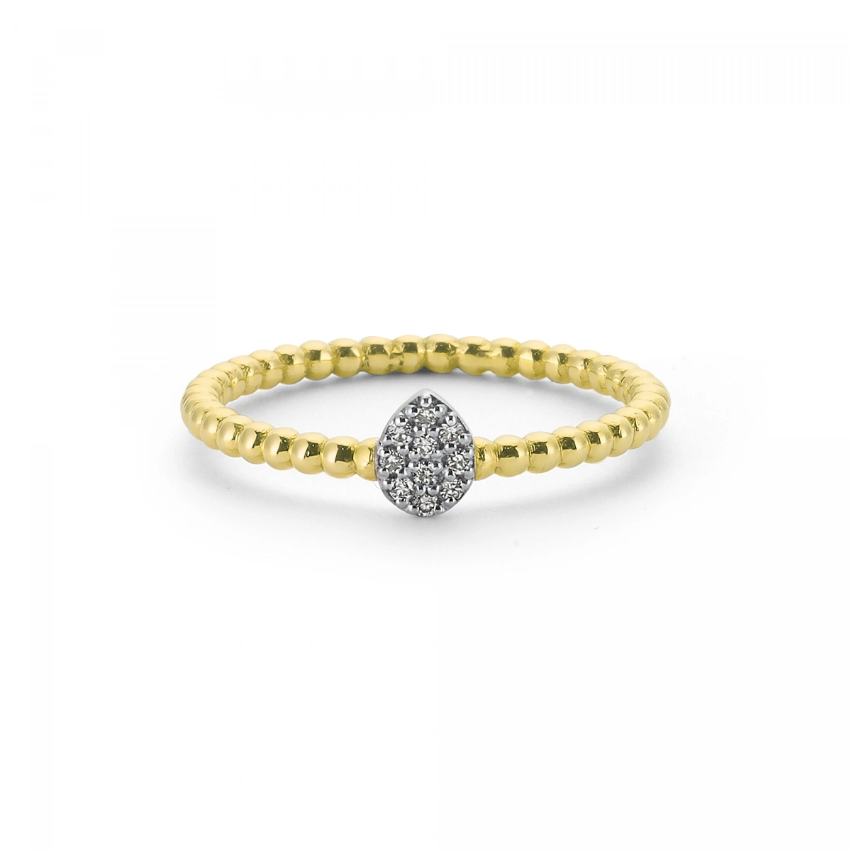 Su Damlası Minimal Altın Yüzük