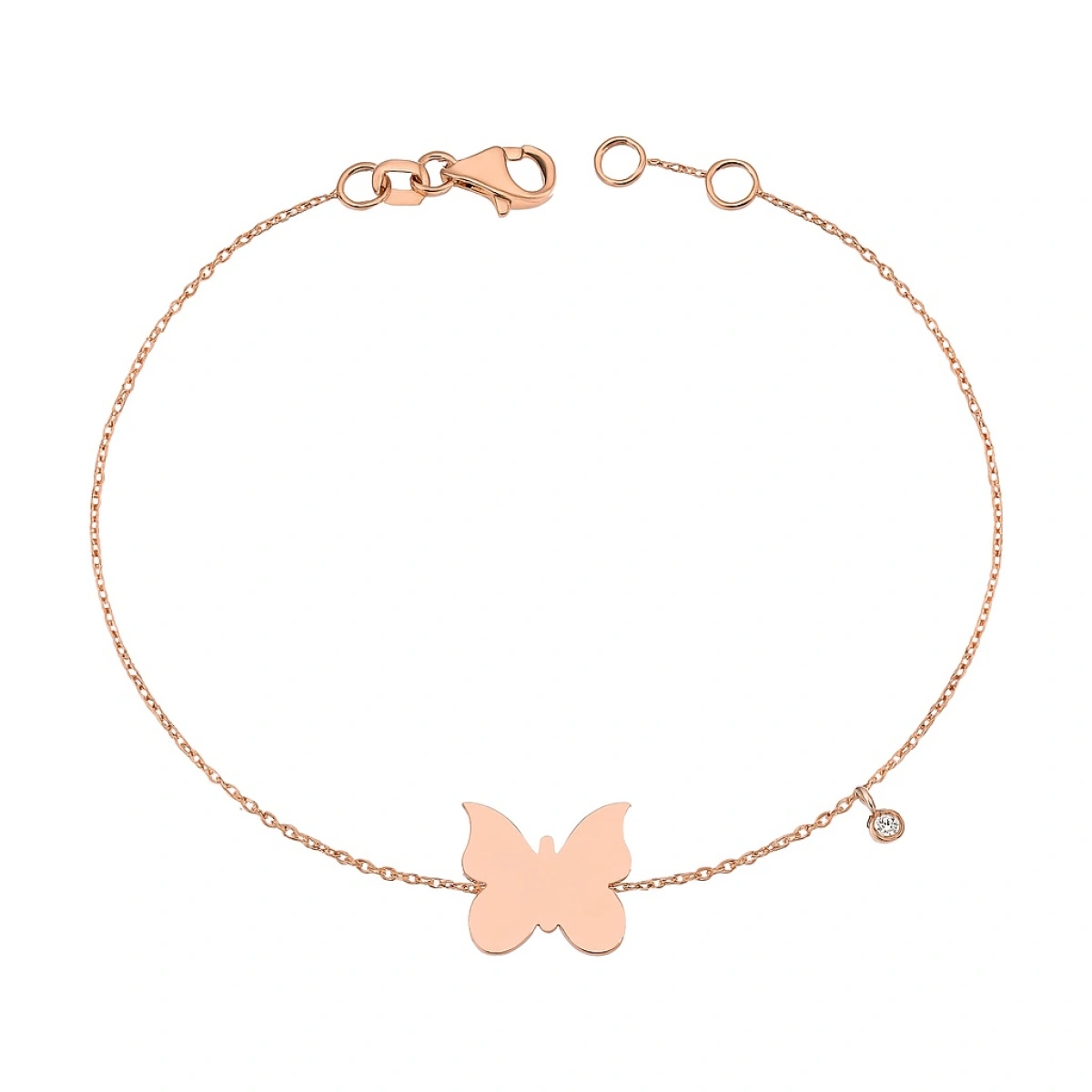 Kelebek Pırlanta Bileklik