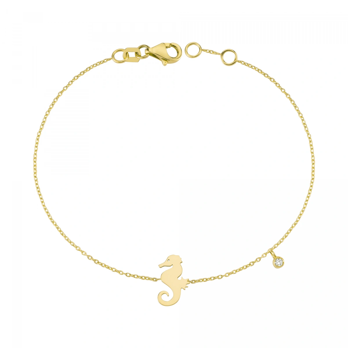 Deniz Atı Pırlanta Bileklik