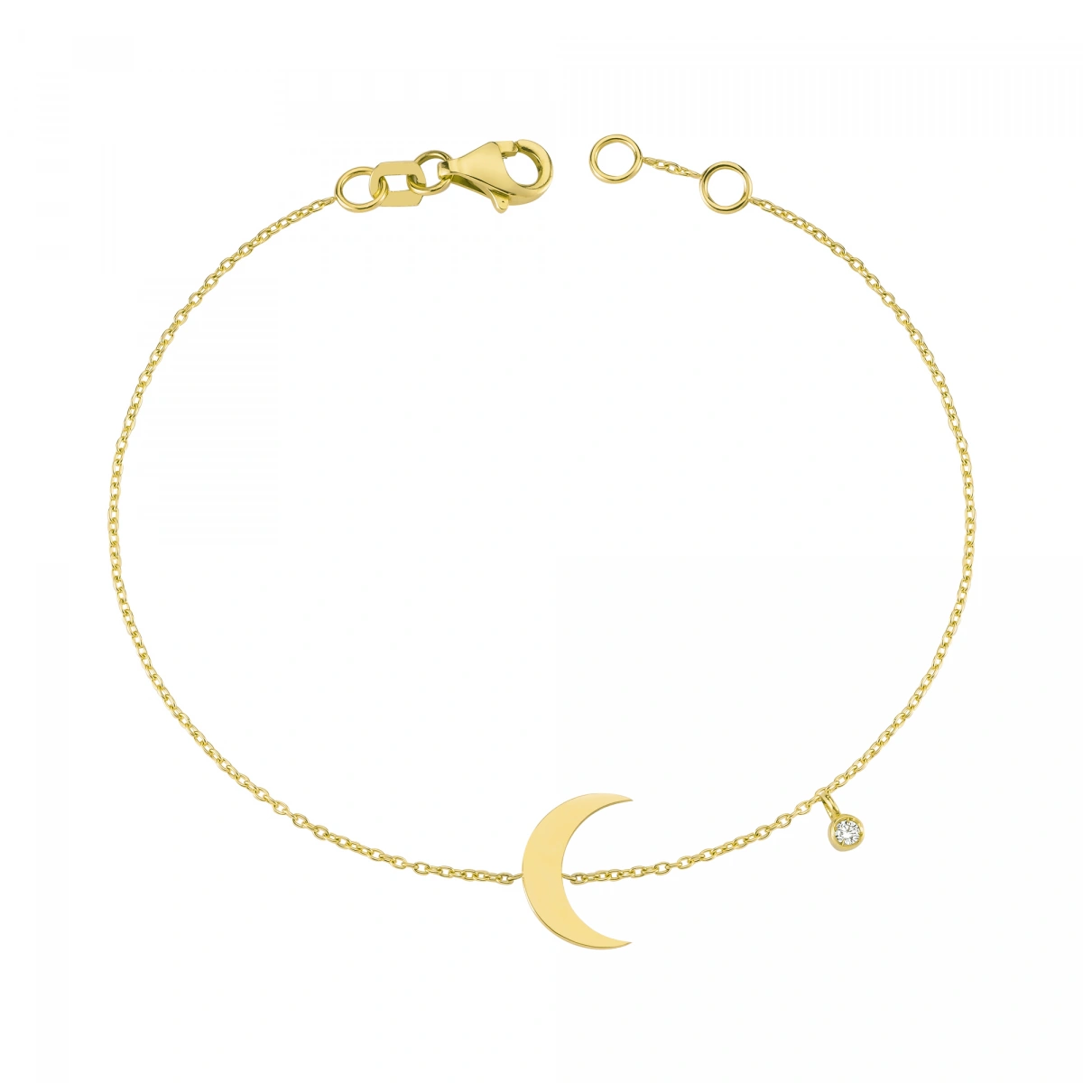 Yeni Ay Pırlanta Bileklik