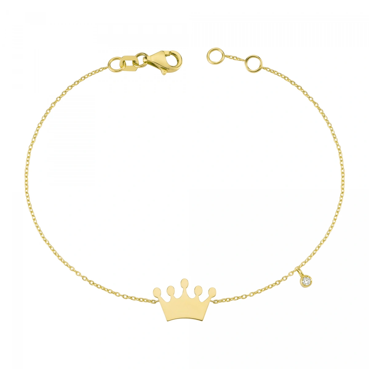 Prenses Tacı Pırlanta Bileklik