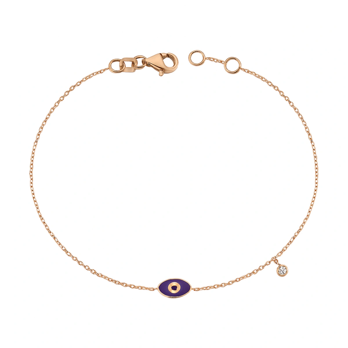 Nazar Göz Mineli Pırlanta Bileklik