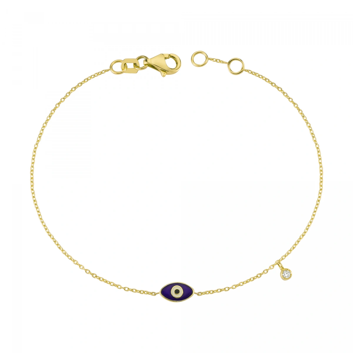 Nazar Göz Mineli Pırlanta Bileklik