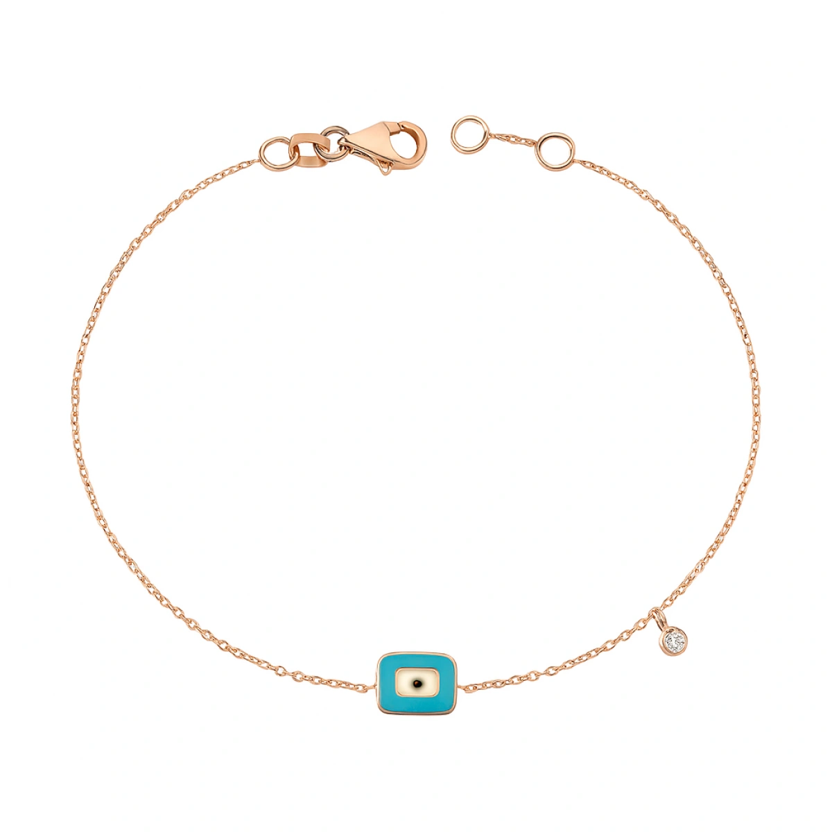 Nazar Mineli Pırlanta Bileklik