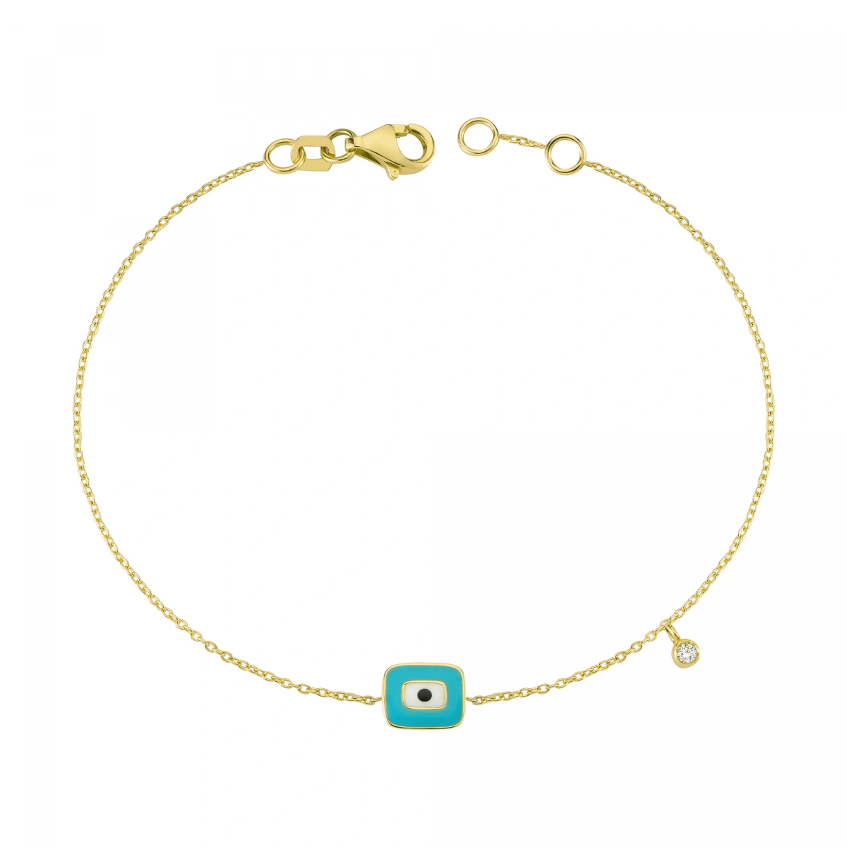 Nazar Mineli Pırlanta Bileklik