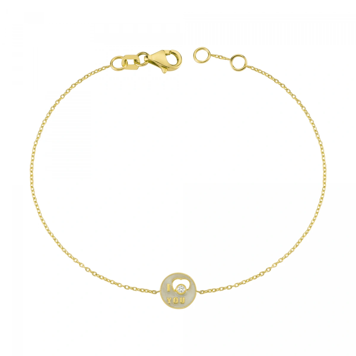 I Love YOU Pırlanta Bileklik