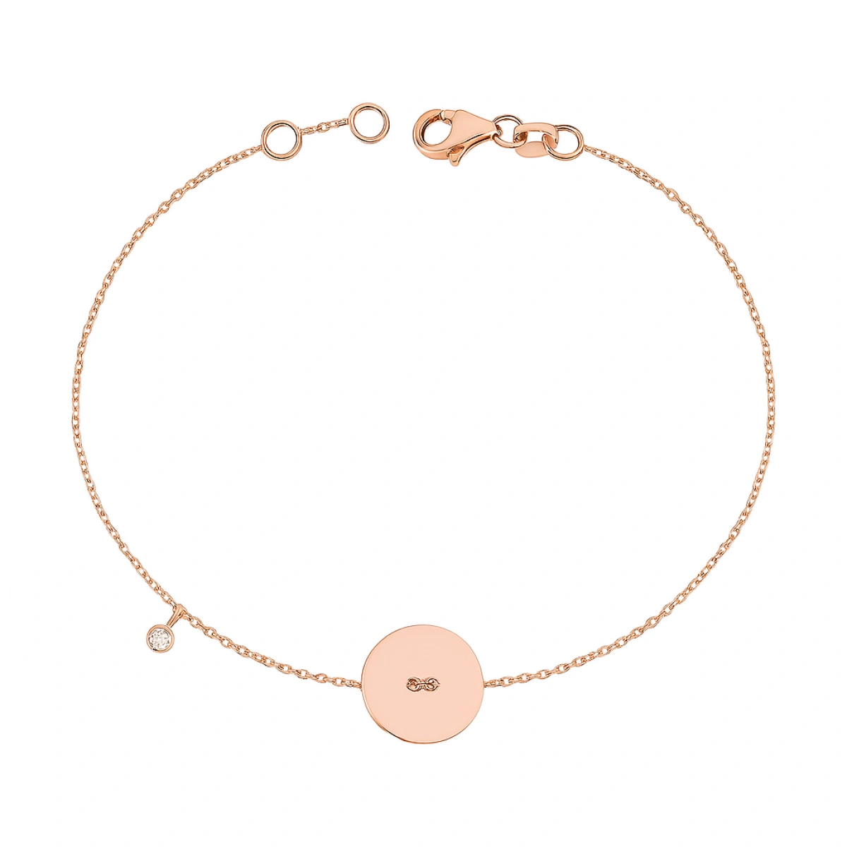 Yuvarlak Lazer Kesim Pırlanta Bileklik