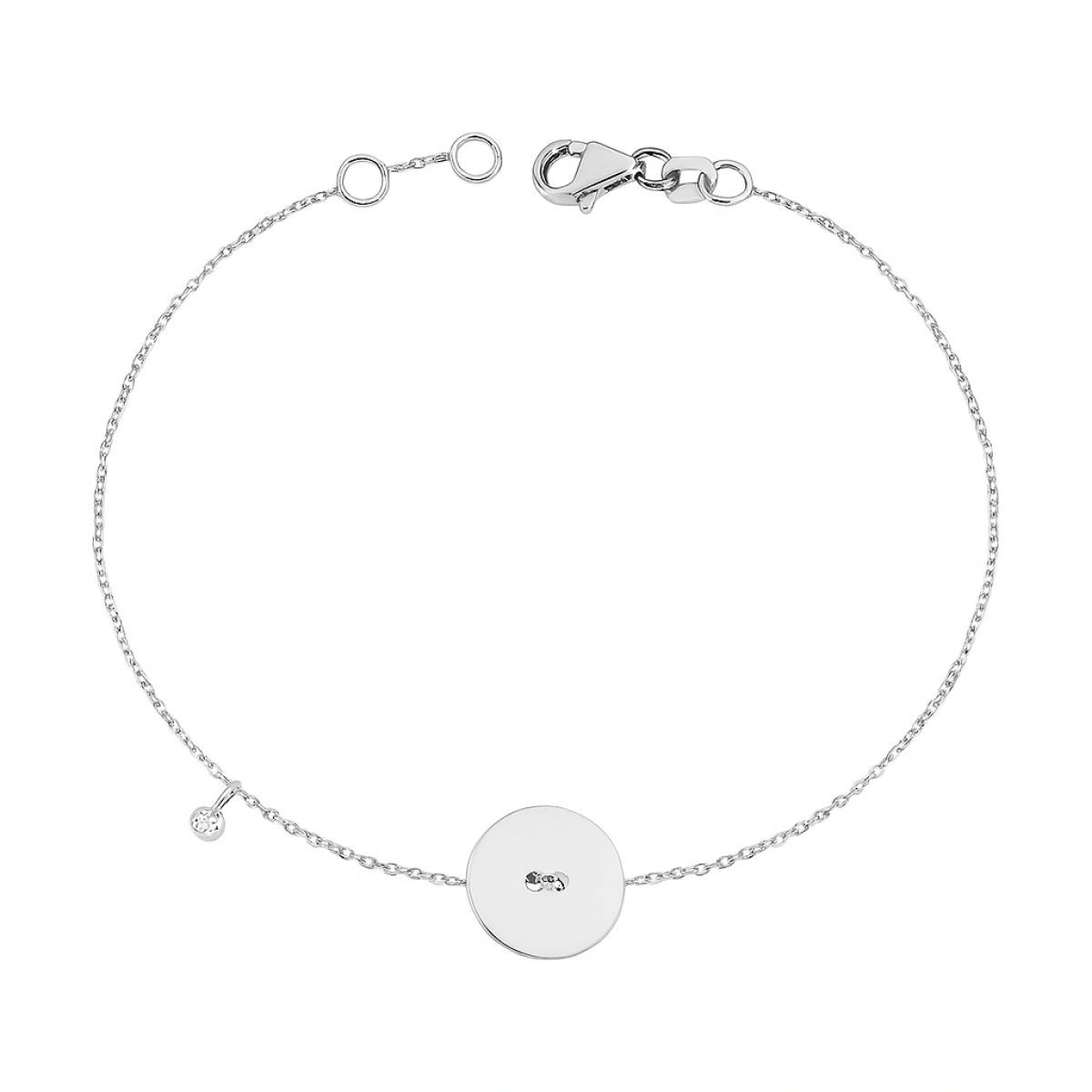 Yuvarlak Lazer Kesim Pırlanta Bileklik