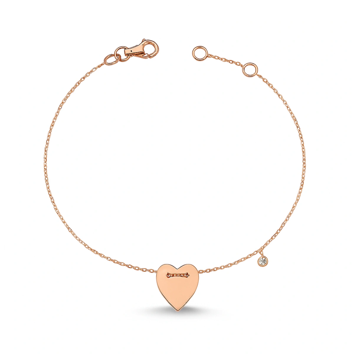 Kalp Pırlanta Bileklik