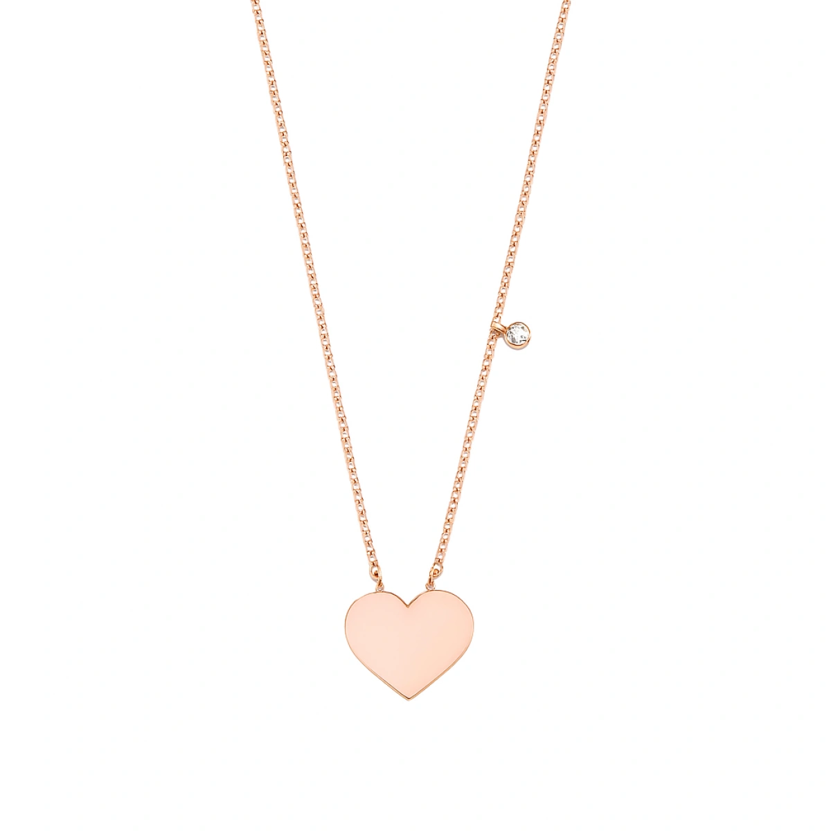 Kalp Pırlanta Kolye