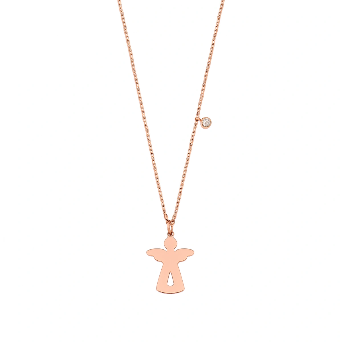 Melek Koruyucu Pırlanta Kolye