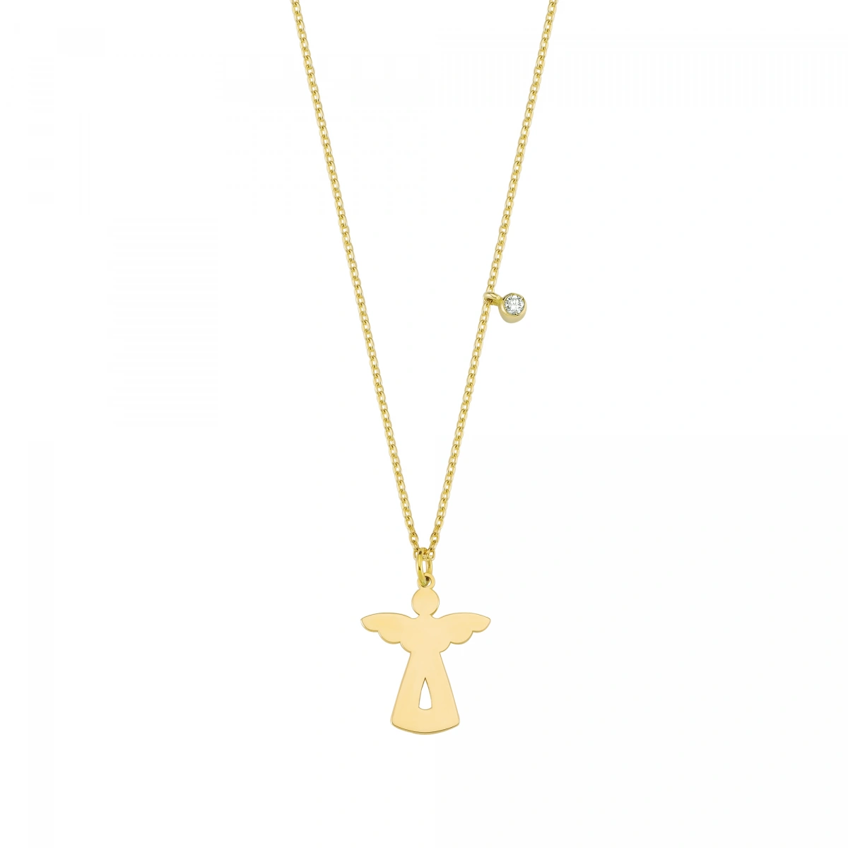 Melek Koruyucu Pırlanta Kolye