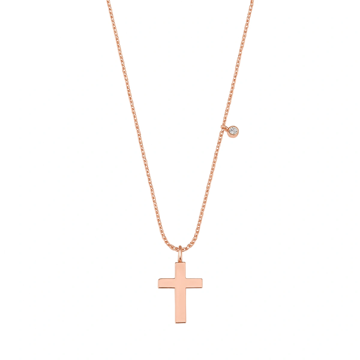 Haç Pırlanta Kolye