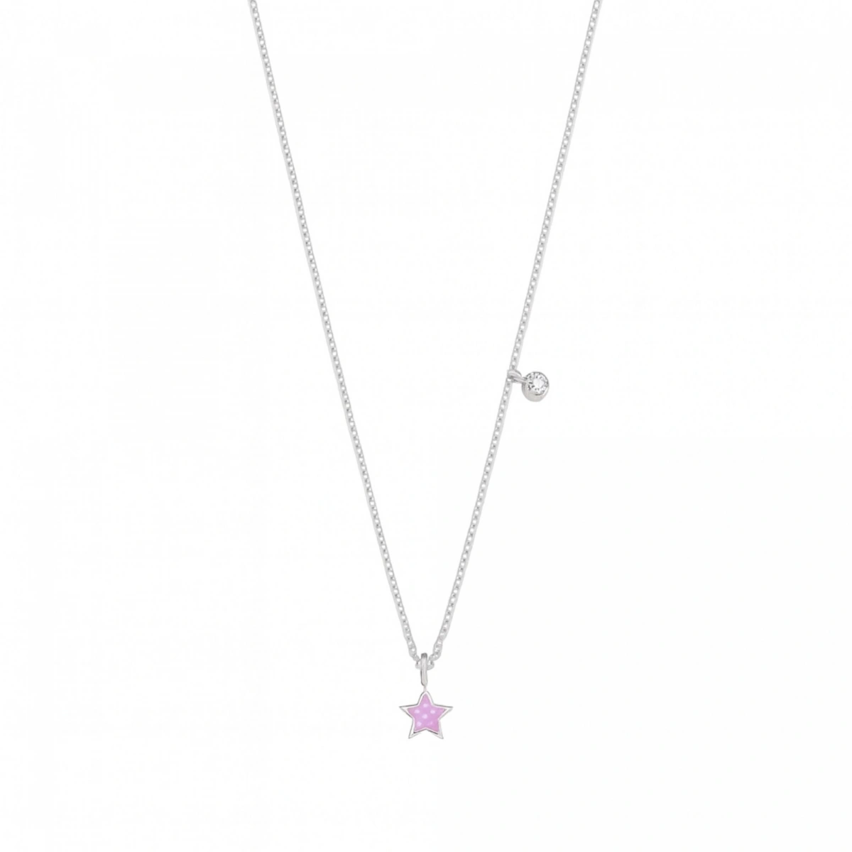 Mineli Yıldız Pırlanta Kolye