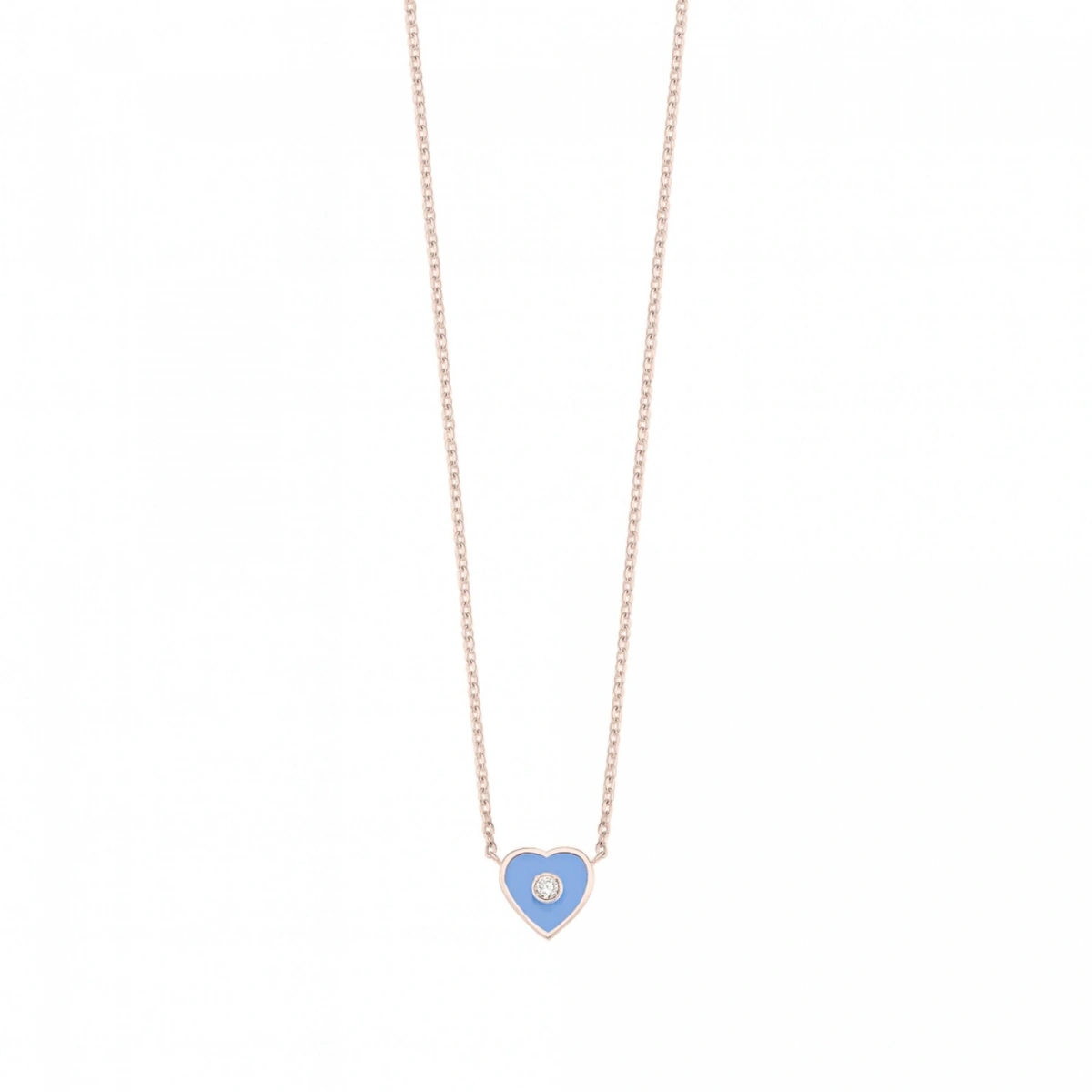 Kalbimin Merkezi Mineli Pırlanta Kolye