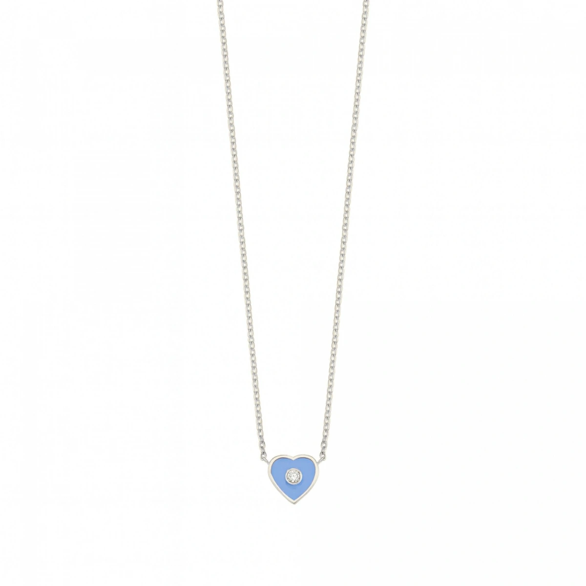 Kalbimin Merkezi Mineli Pırlanta Kolye