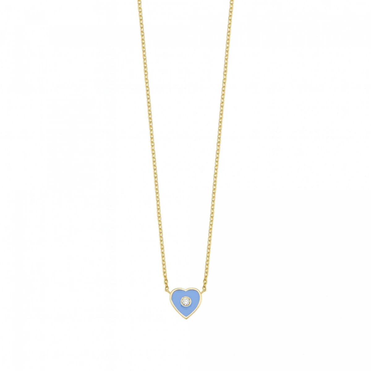 Kalbimin Merkezi Mineli Pırlanta Kolye