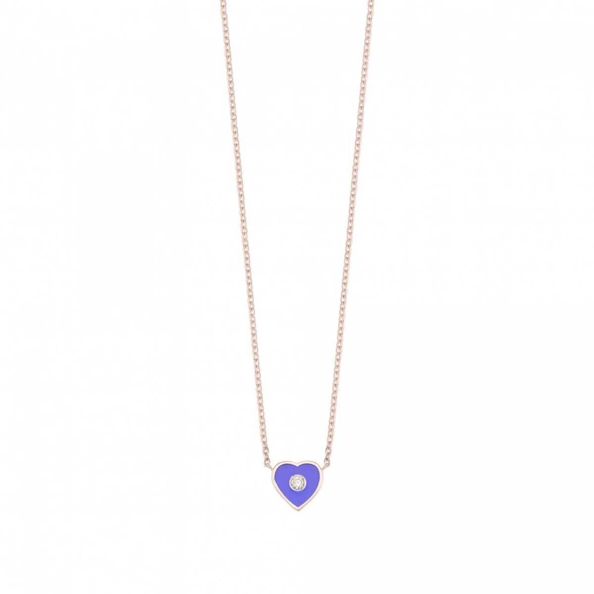 Kalbimin Merkezi Mineli Pırlanta Kolye