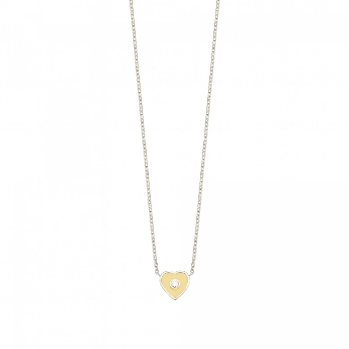 Kalbimin Merkezi Mineli Pırlanta Kolye