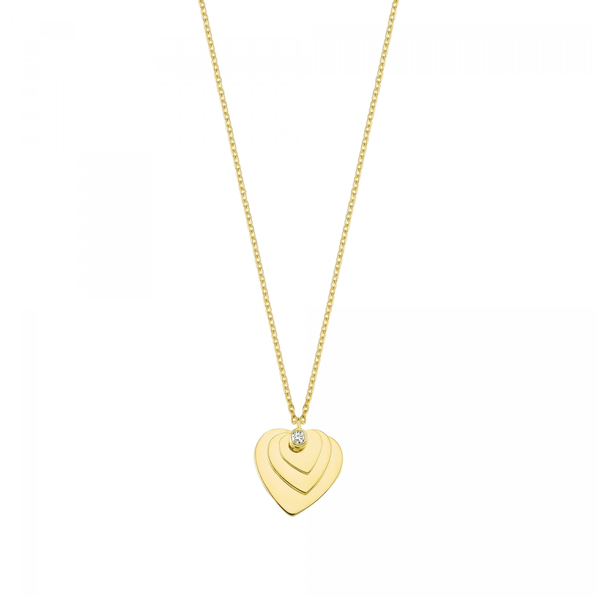 Kalpler Pırlanta Kolye