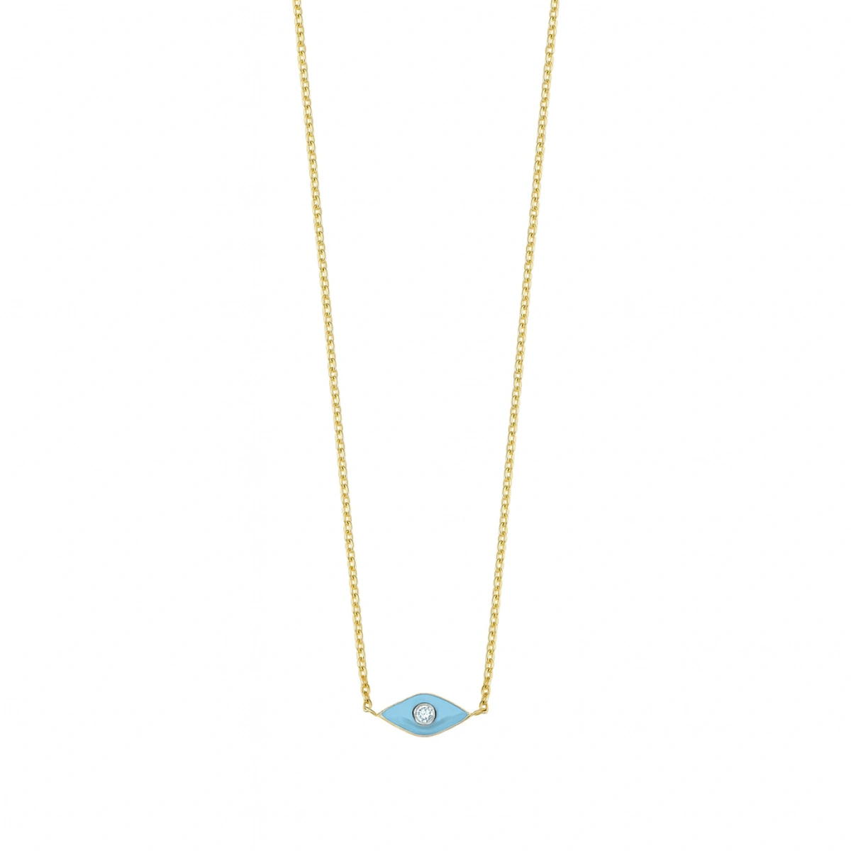 Göz Mineli Pırlanta Kolye