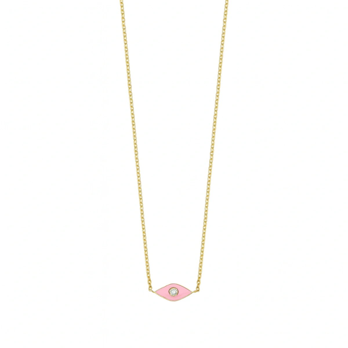 Göz Mineli Pırlanta Kolye