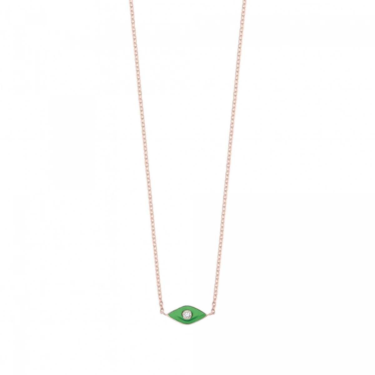 Göz Mineli Pırlanta Kolye