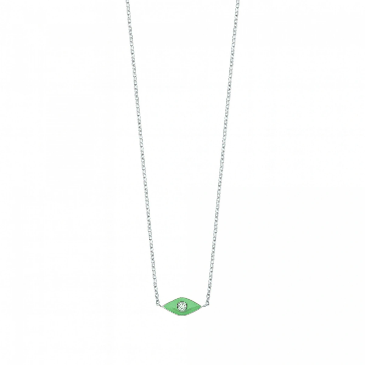 Göz Mineli Pırlanta Kolye