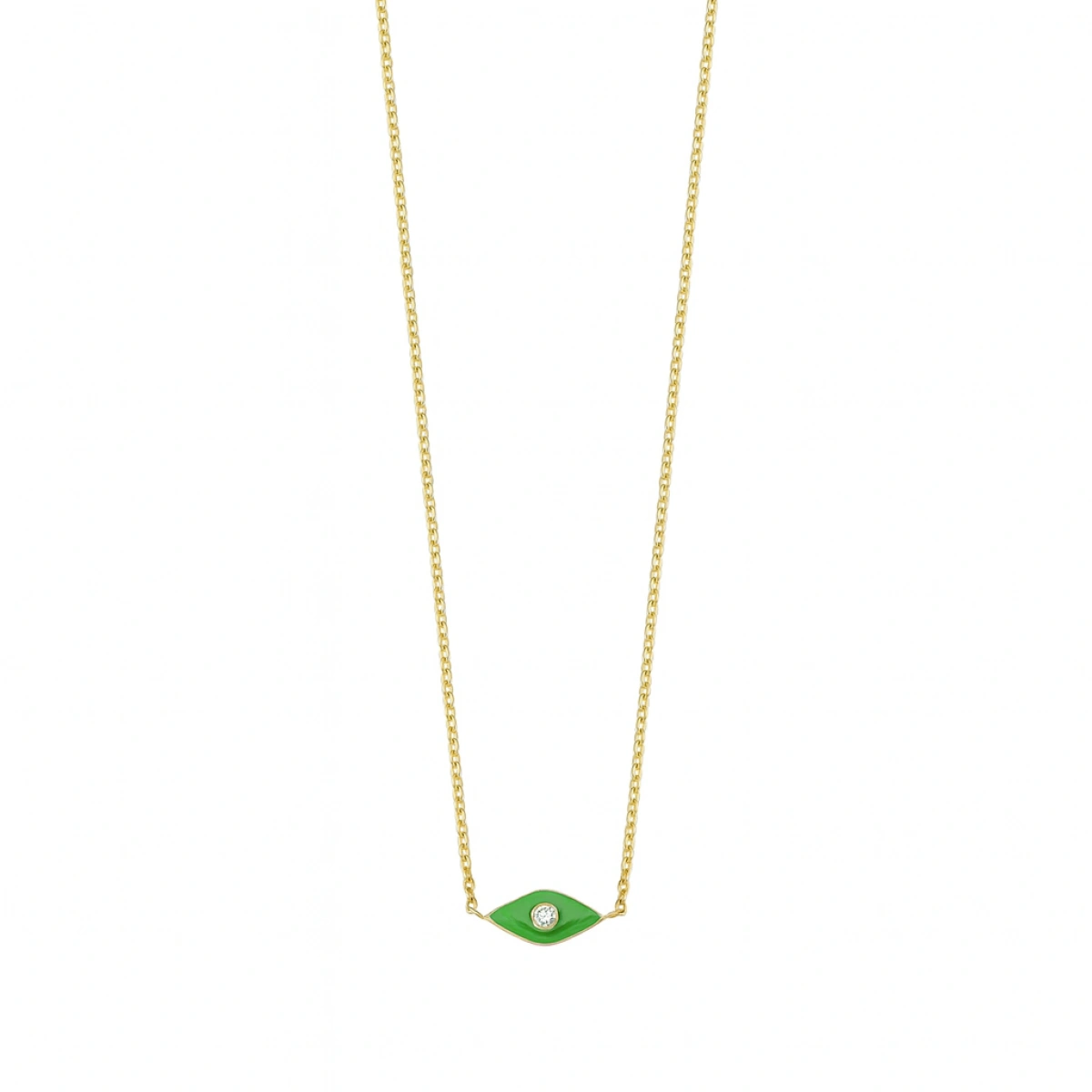 Göz Mineli Pırlanta Kolye