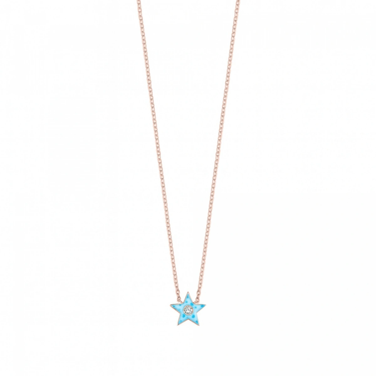 Yıldız Mineli Pırlanta Kolye