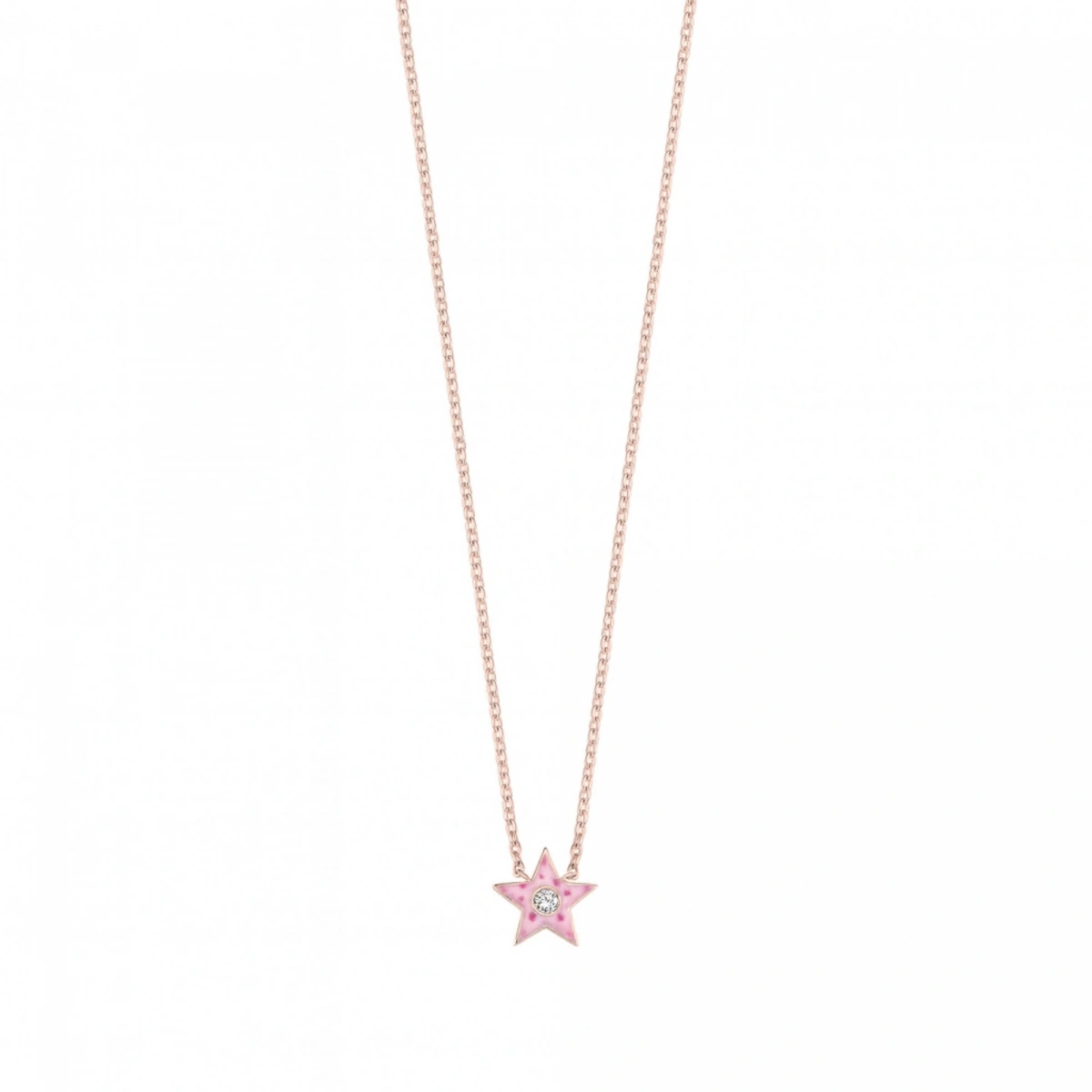 Yıldız Mineli Pırlanta Kolye