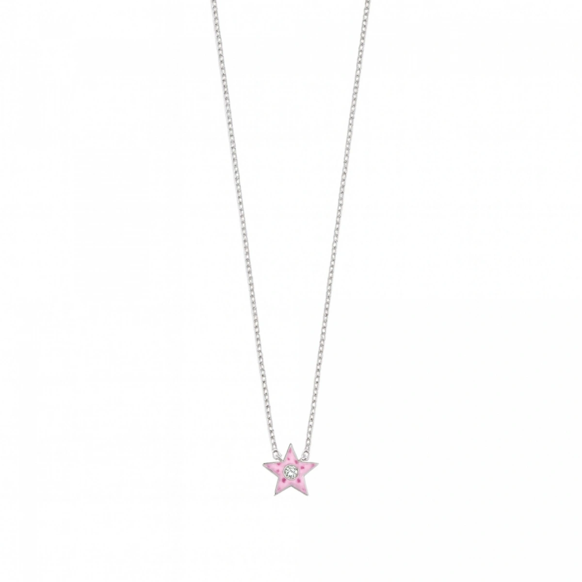 Yıldız Mineli Pırlanta Kolye