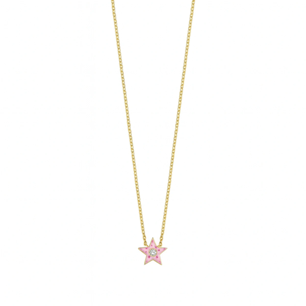 Yıldız Mineli Pırlanta Kolye