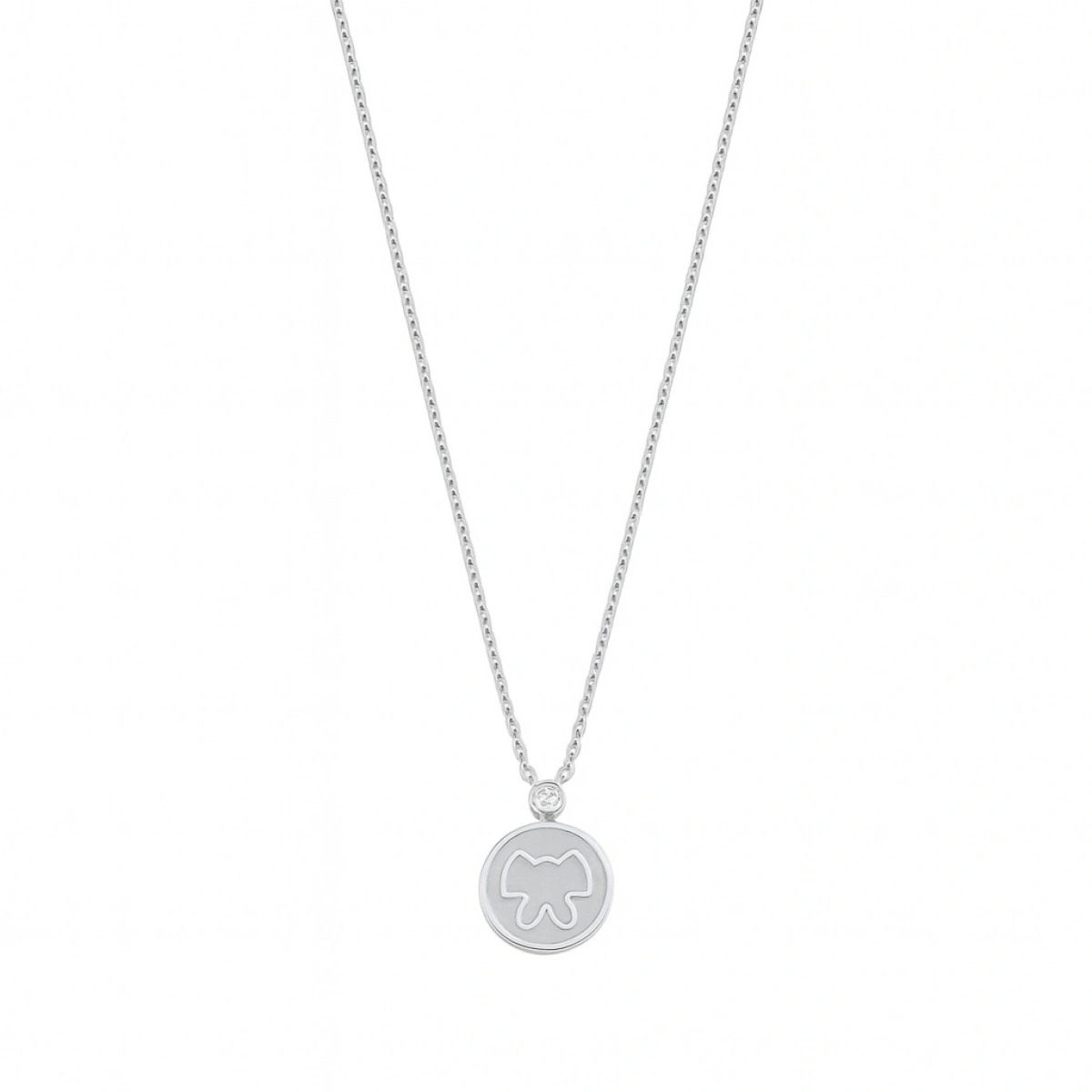 Sedef Mineli Fiyonk Pırlanta Kolye