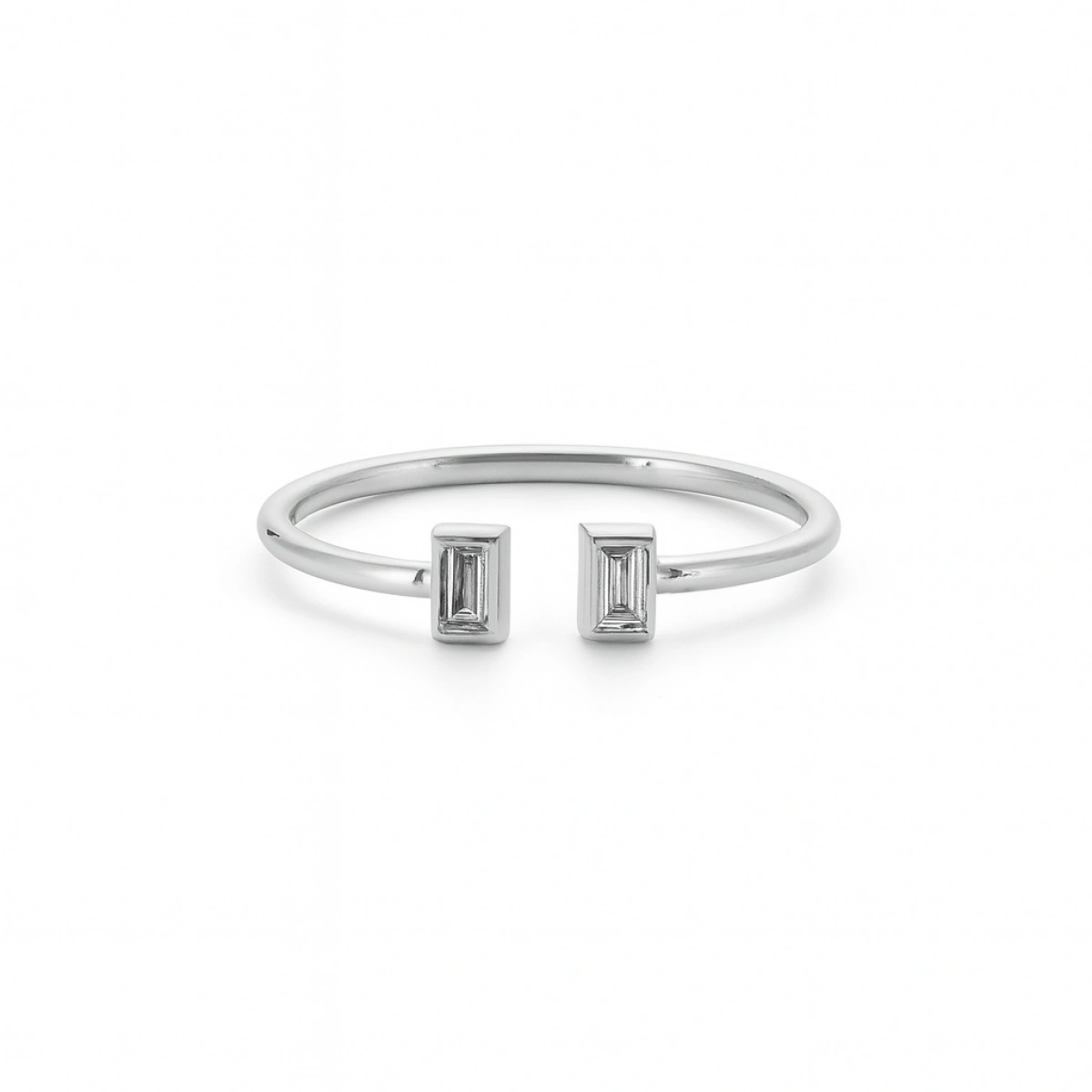 Baget Taşlı Freesize Altın Yüzük