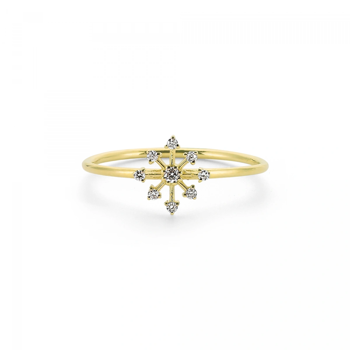 Kar Tanesi Altın Yüzük