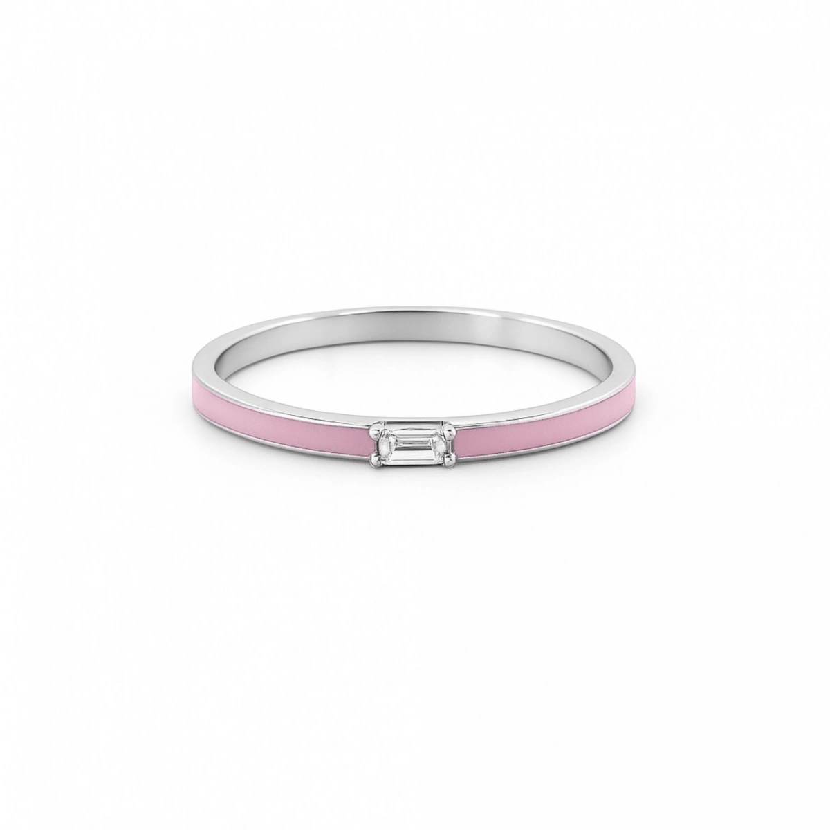 Yazın Neşesi Mineli Baget Taşlı Altın Yüzük