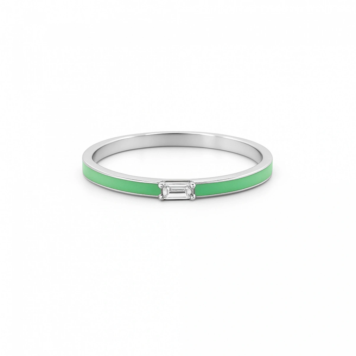 Yazın Neşesi Mineli Baget Taşlı Altın Yüzük