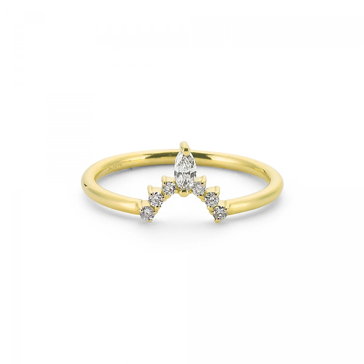 Queen Altın Yüzük