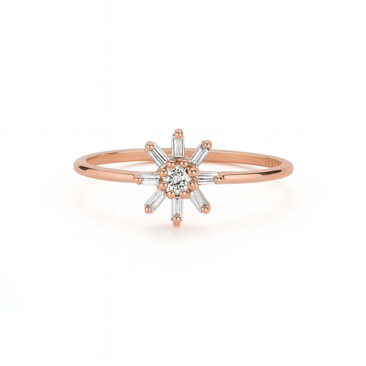 Papatya Baget Altın Yüzük