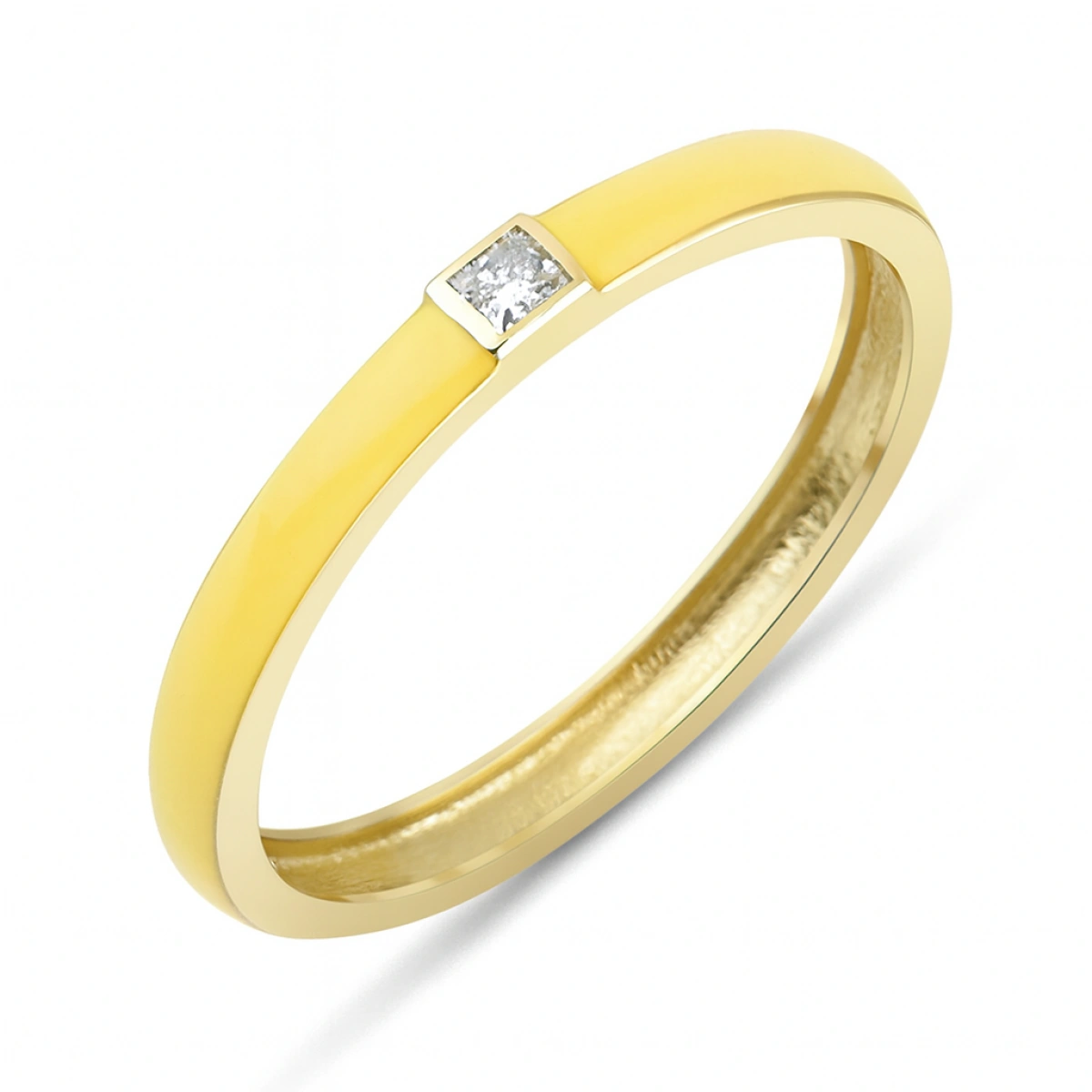 Yazın Neşesi Mineli Prenses Taşlı Altın Yüzük