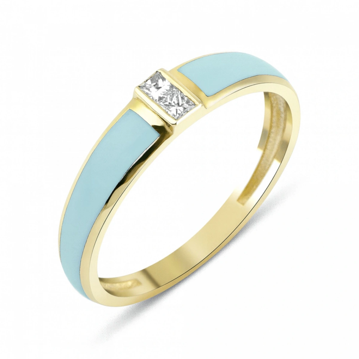 Yazın Neşesi Mineli Prenses Taşlı Altın Yüzük