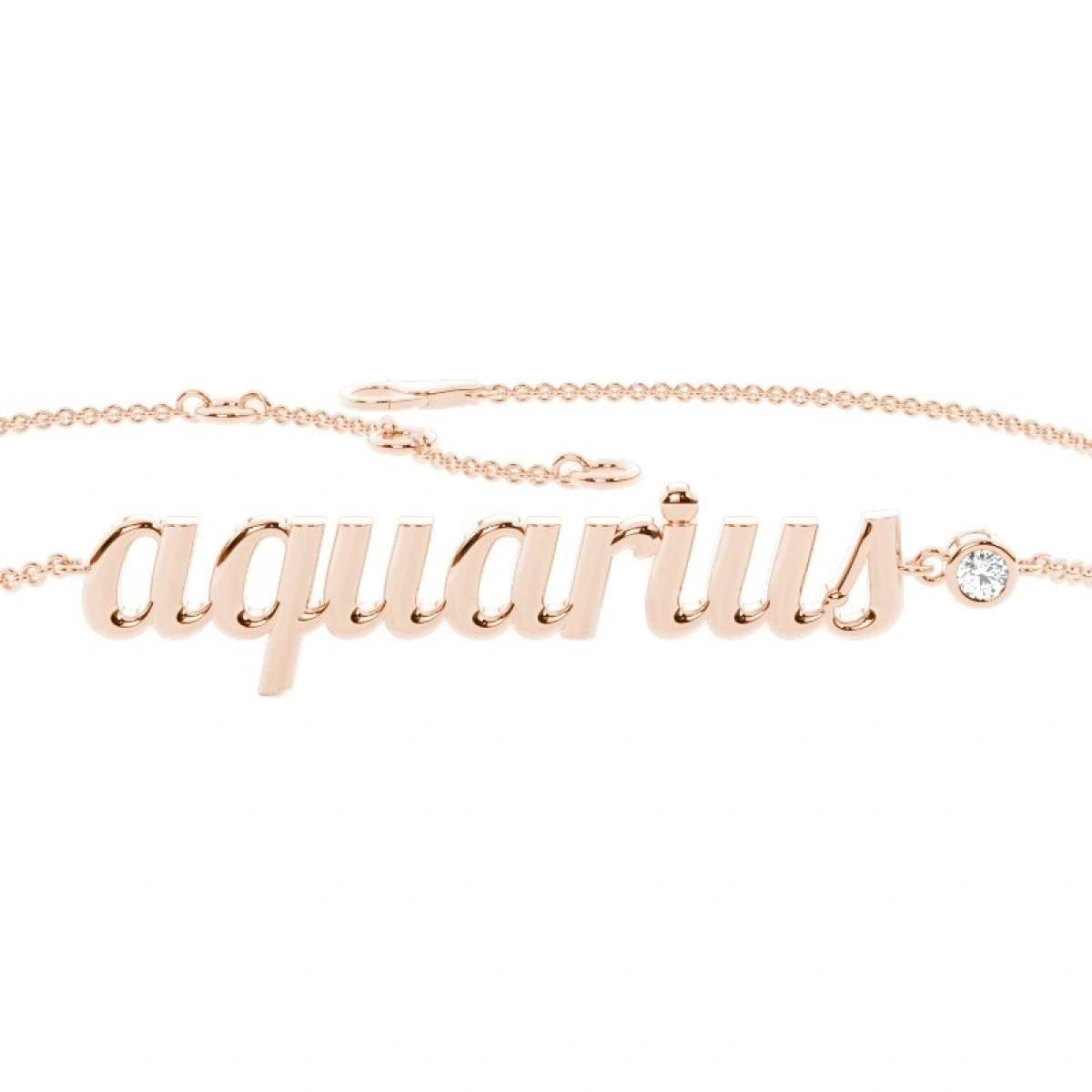 Kova Burcu Zodiac Pırlanta Bileklik