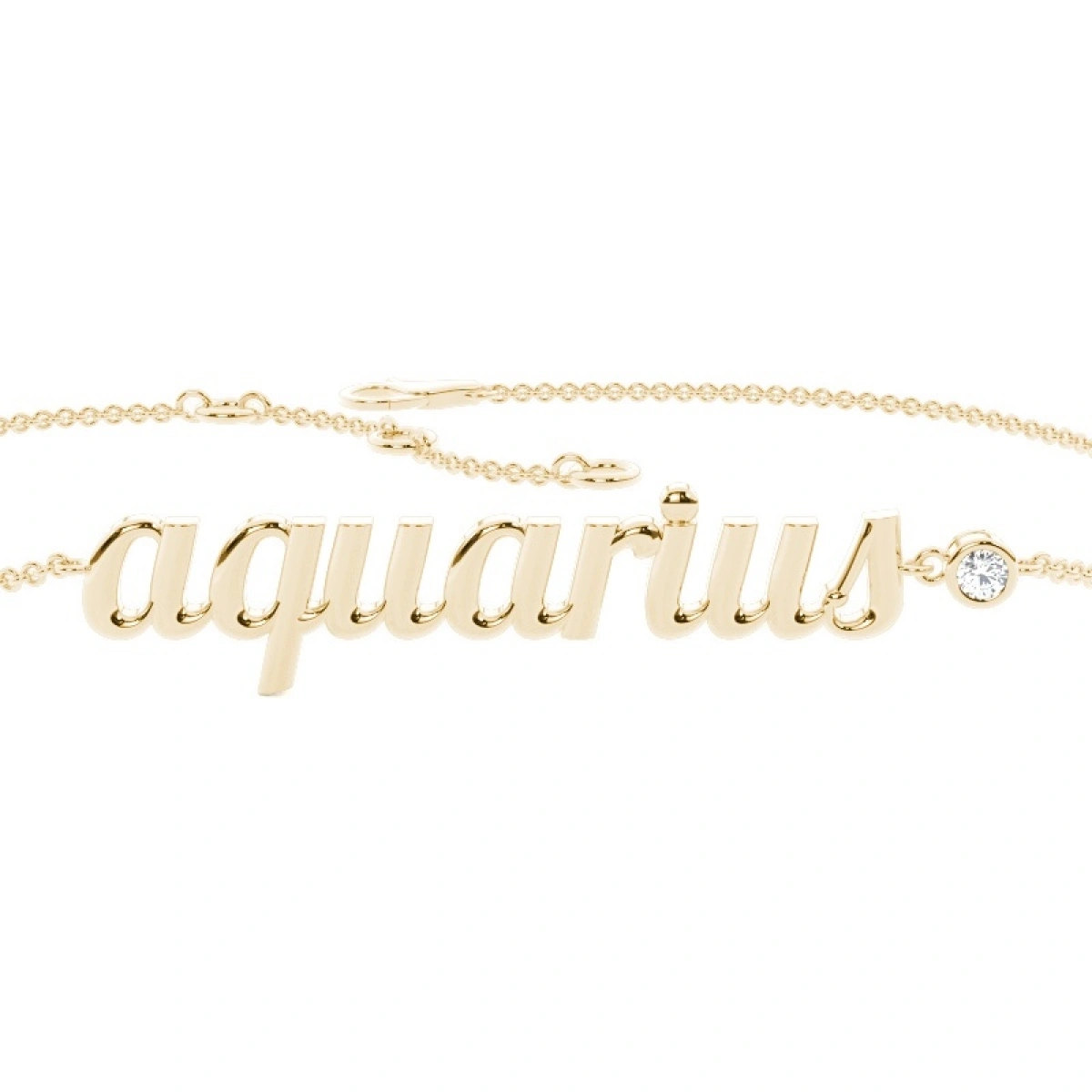 Kova Burcu Zodiac Pırlanta Bileklik