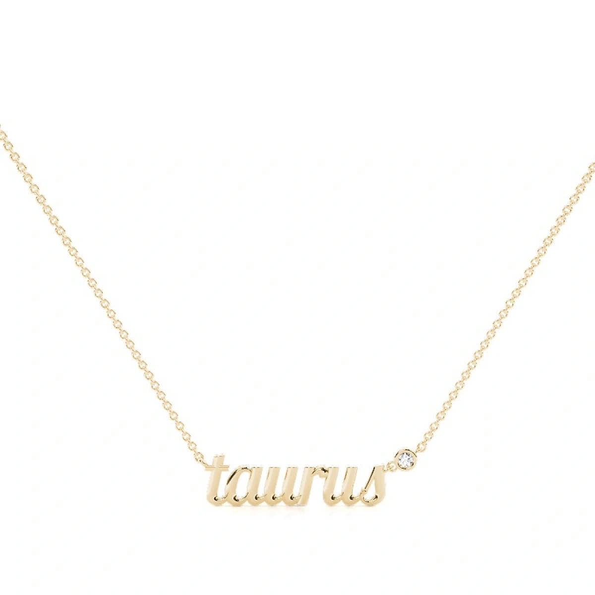 Boğa Burcu Zodiac Pırlanta Kolye